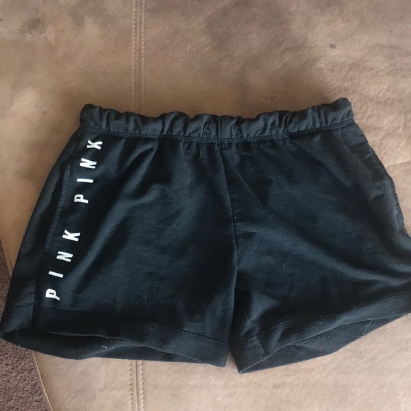 ❌SOLD❌ PINK black comfy shorts - Picture 1 of 4